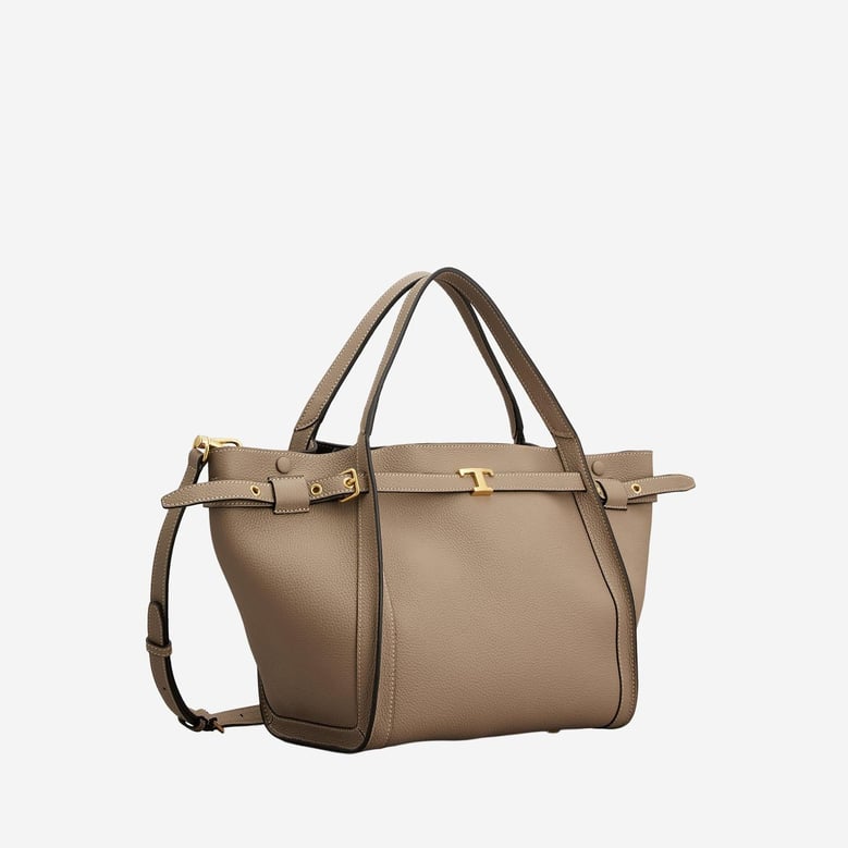 leather shopping bag with logo by Selfnex