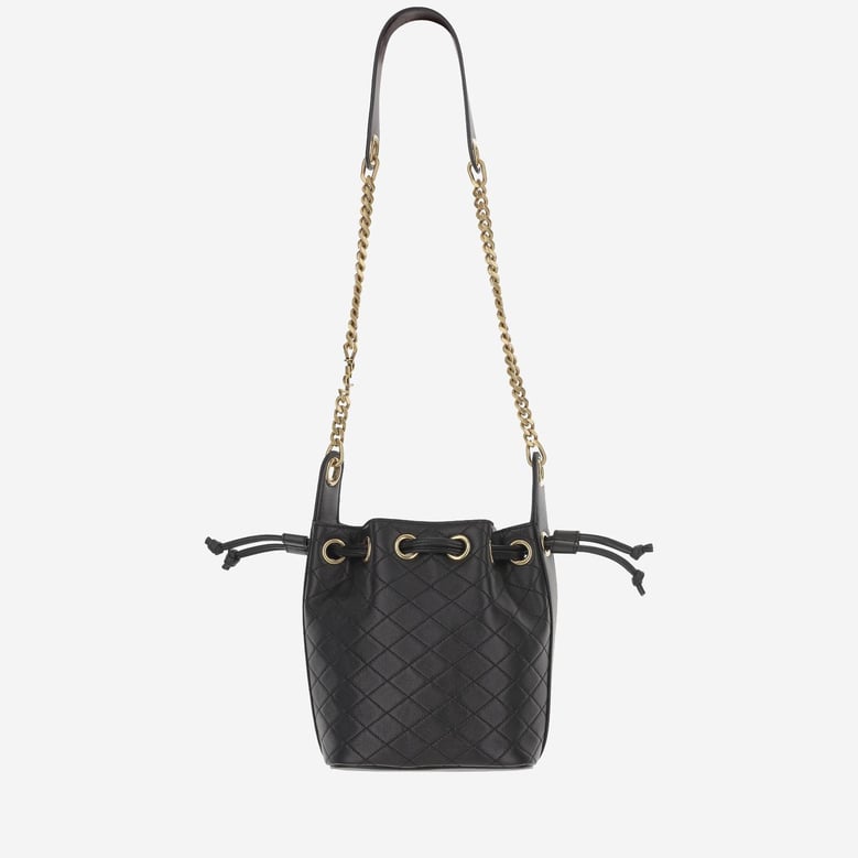 lambskin leather bucket bag by Selfnex