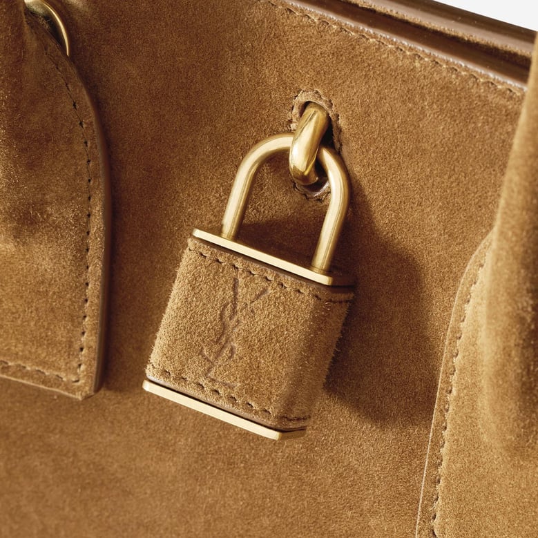 suede sac de jour bag by Selfnex