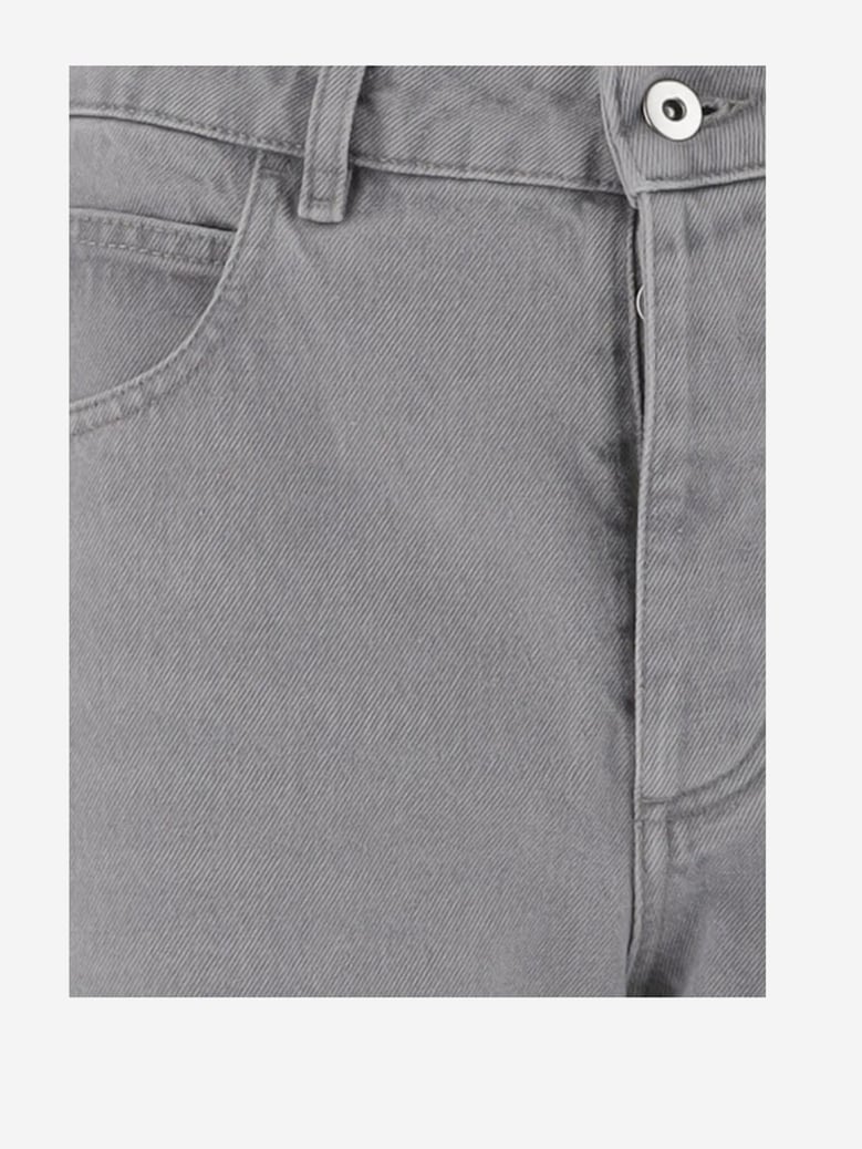 jeans flared denim wash light grey by Selfnex