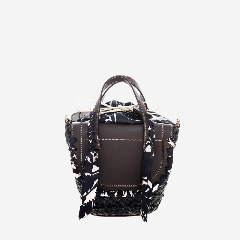 bag habanera leather and raffia by Selfnex