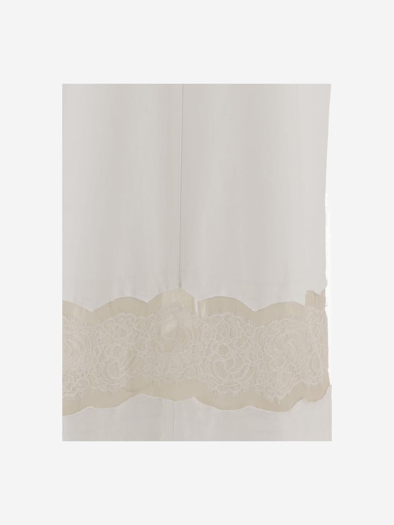 cotton dress with lace trim by Selfnex