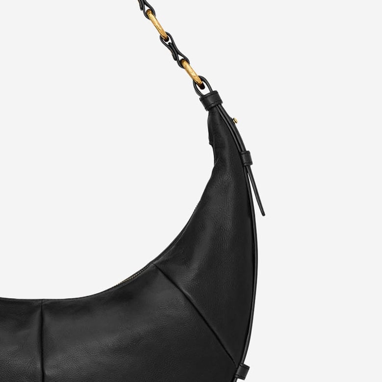 hobo bag leather black by Selfnex