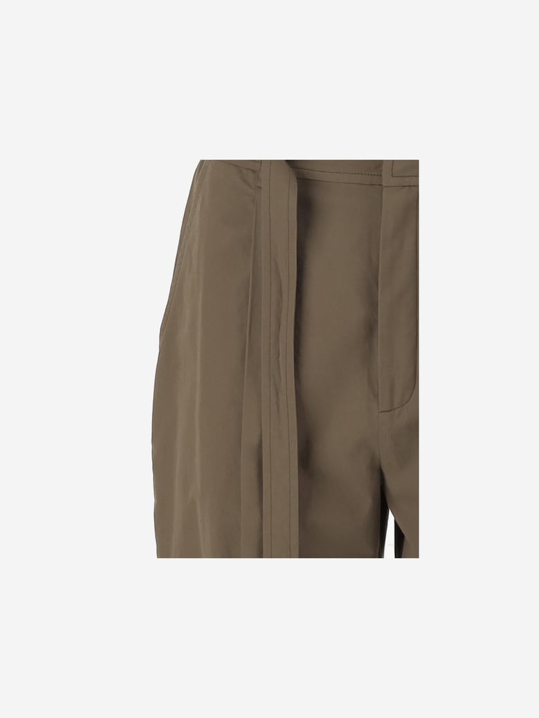 cotton trousers khaki by Selfnex