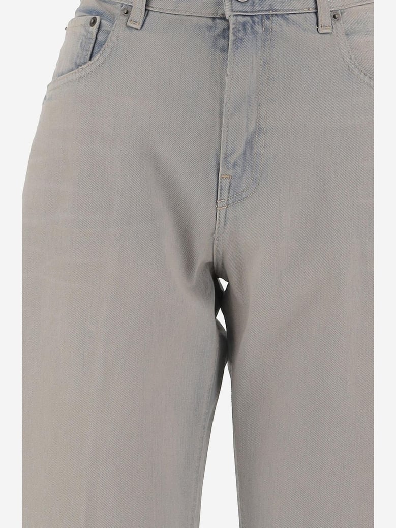 cotton jeans light grey by Selfnex