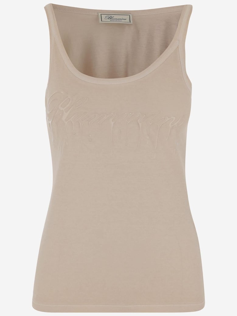 jersey top with cast-effect logo by Selfnex
