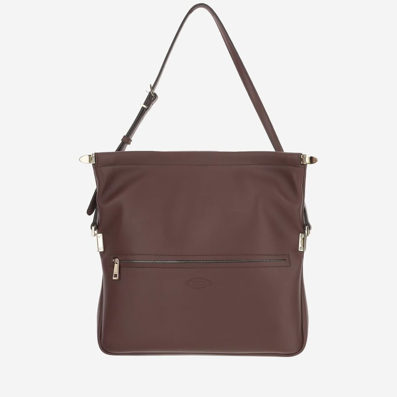 calfskin small flap shoulder bag by Selfnex