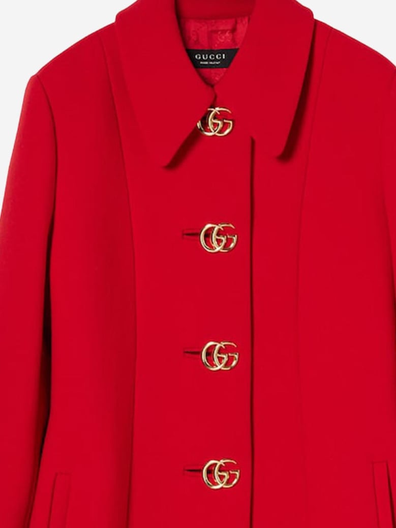wool coat with gg buttons by Selfnex