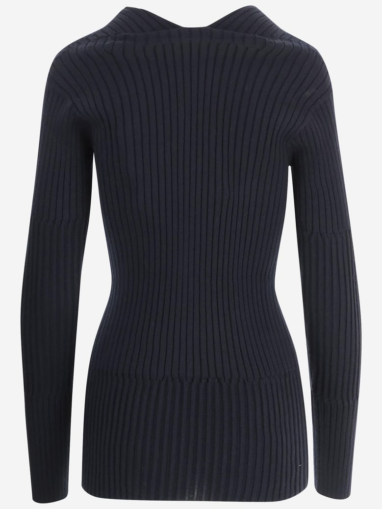 sweater cashmere and silk dark navy by Selfnex