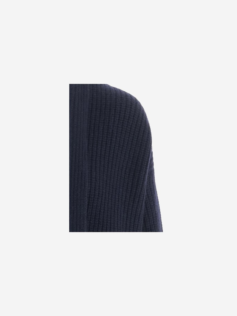 cashmere cardigan with ribbed knit by Selfnex