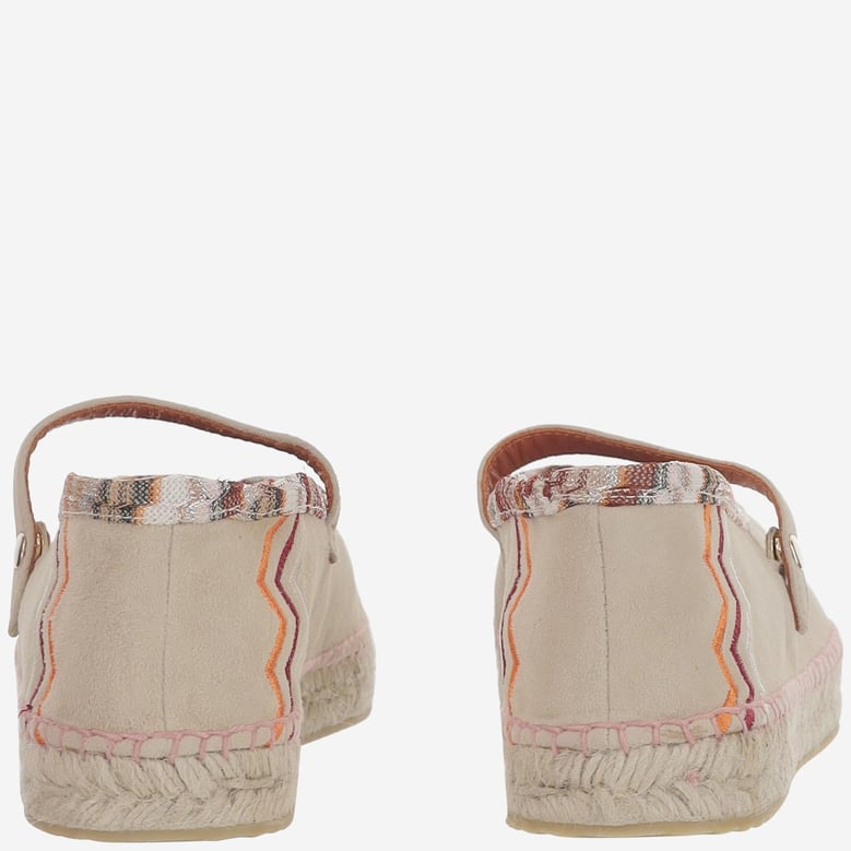 espadrilles zigzag viscose-blend beige by Selfnex