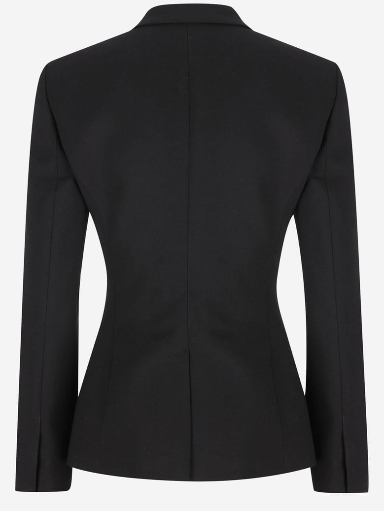stretch wool blend jacket by Selfnex