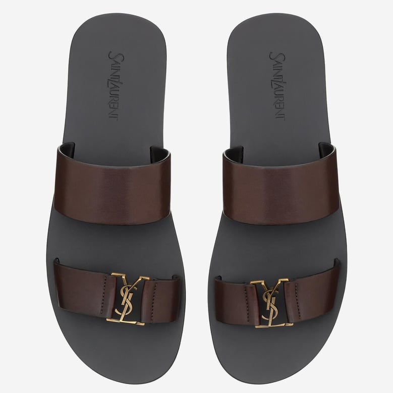 leather sandals brown by Selfnex