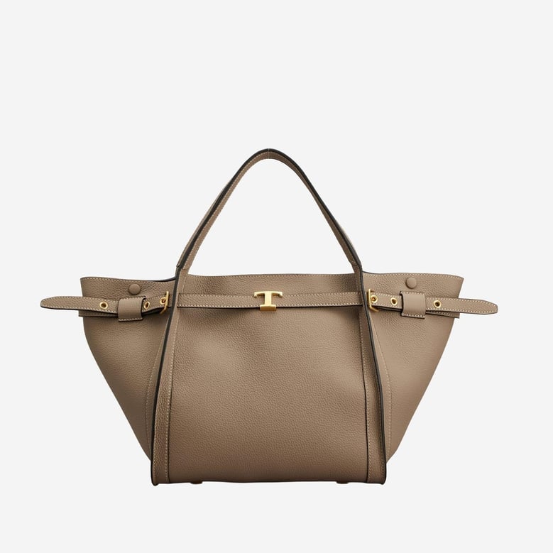 leather shopping bag with logo by Selfnex