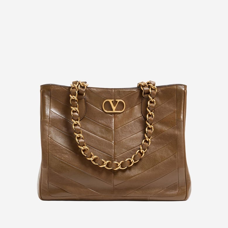 lasein leather bag with chevron pattern by Selfnex