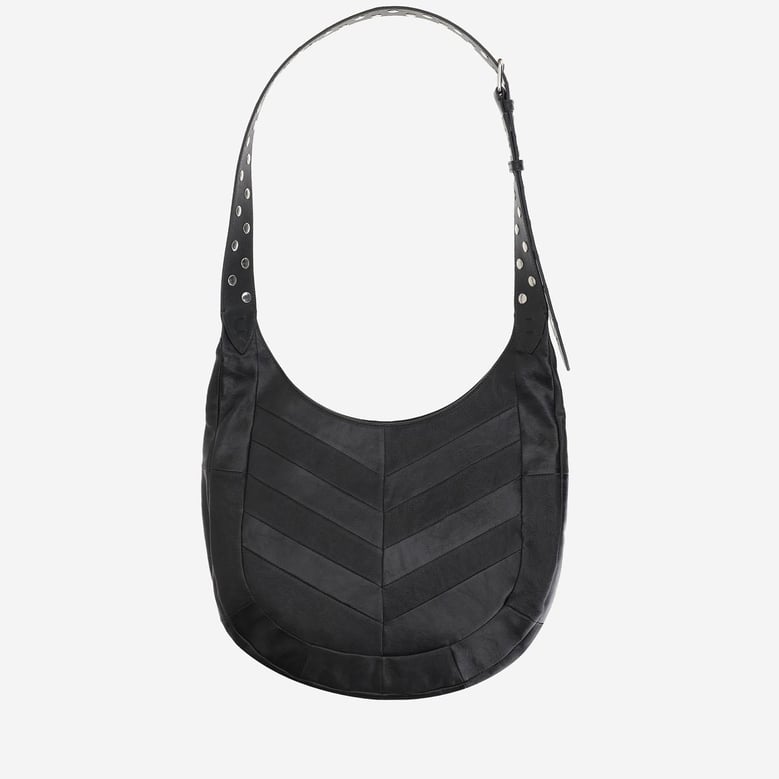 chevron nappa hobo bag by Selfnex