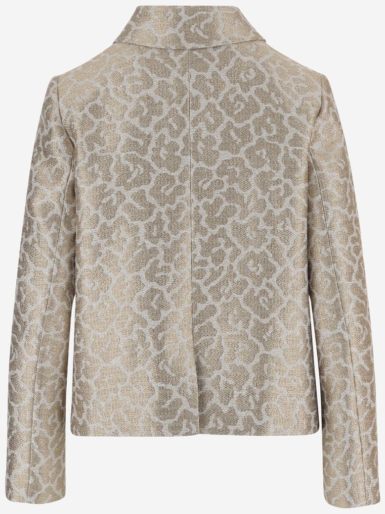 graphic pattern jacket by Selfnex