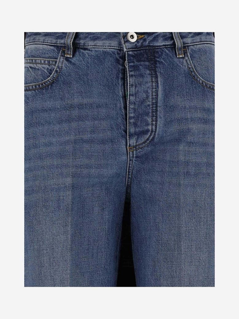 cotton denim jeans in navy by Selfnex