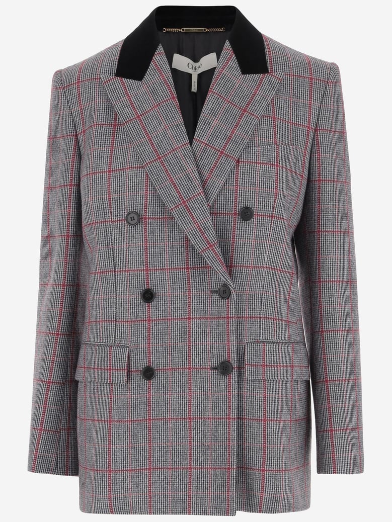 double-breasted wool jacket by Selfnex