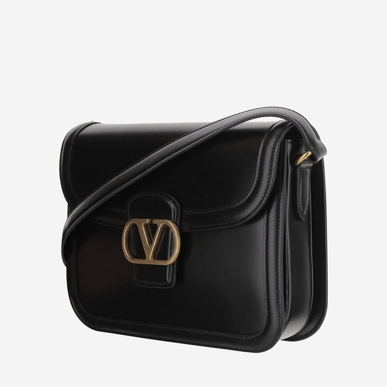 calfskin shoulder bag with vlogo detail by Selfnex