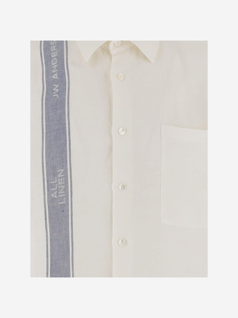 linen shirt with logo by Selfnex