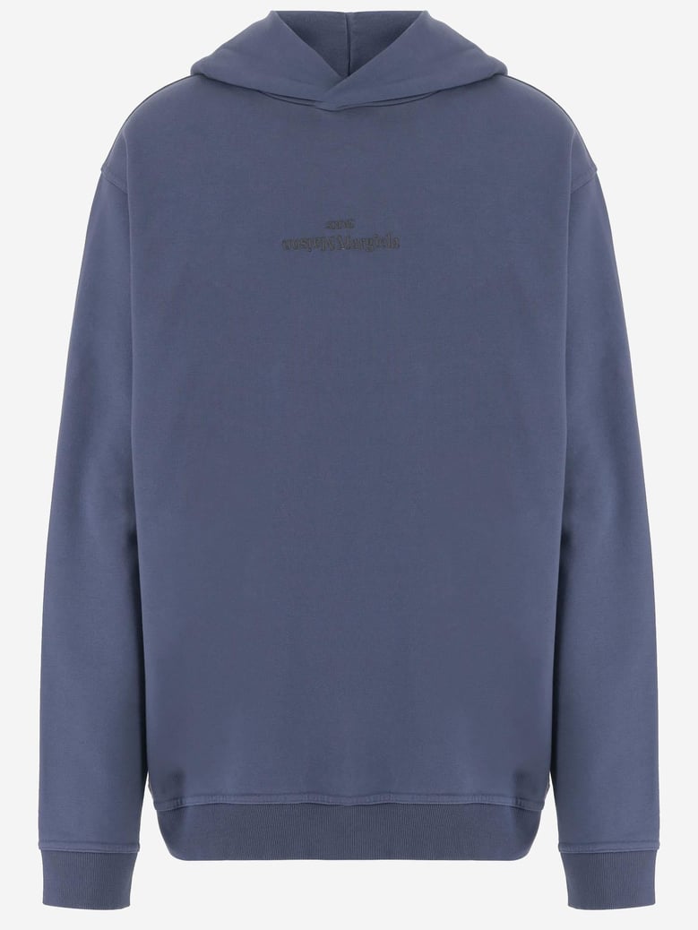 cotton sweatshirt navy by Selfnex