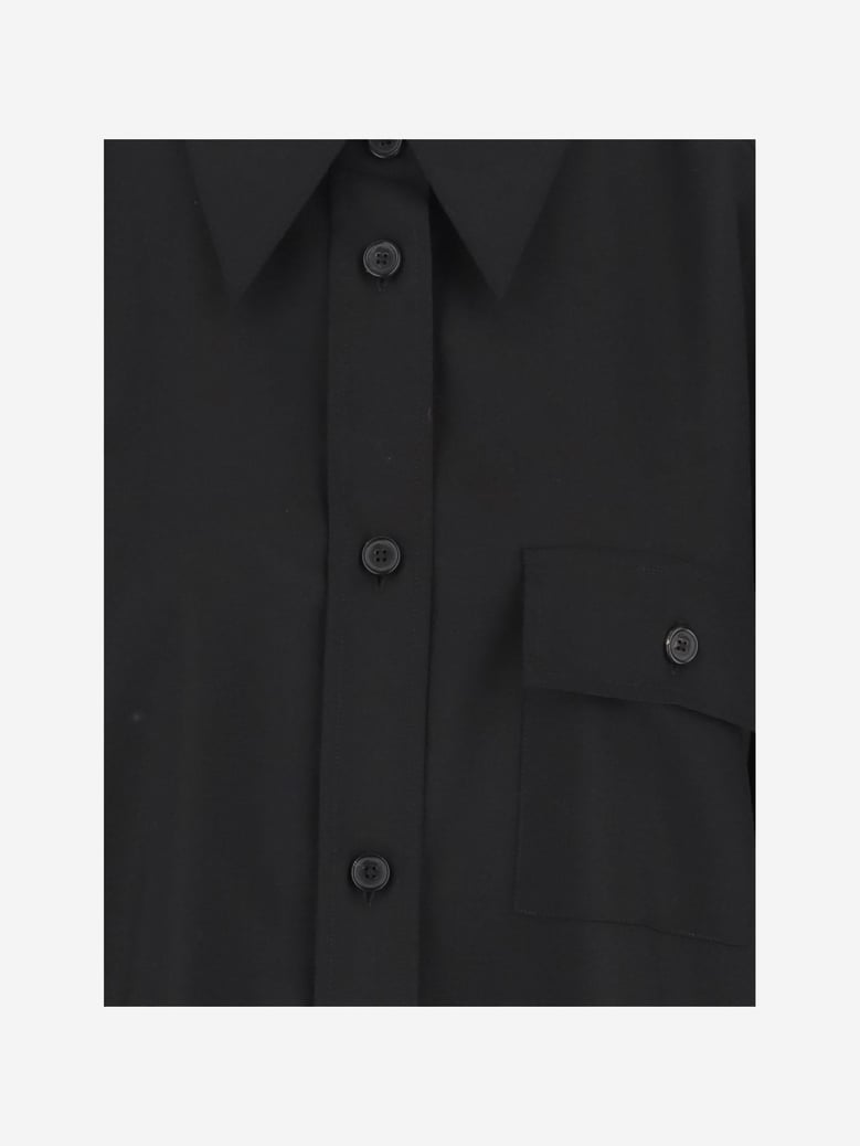 yatty wool top shirt by Selfnex