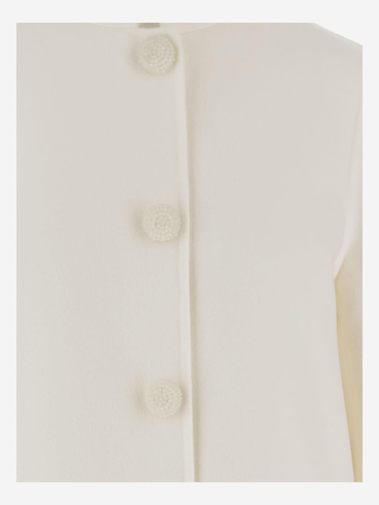 virgin wool and cashmere coat by Selfnex