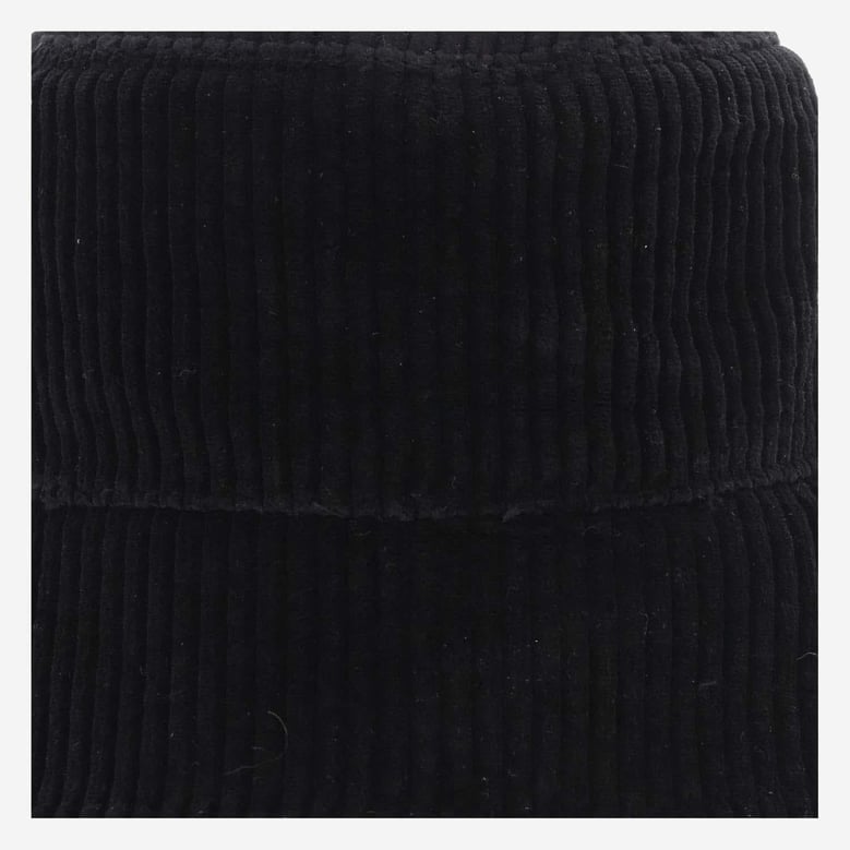 bucket hat cotton velvet black by Selfnex