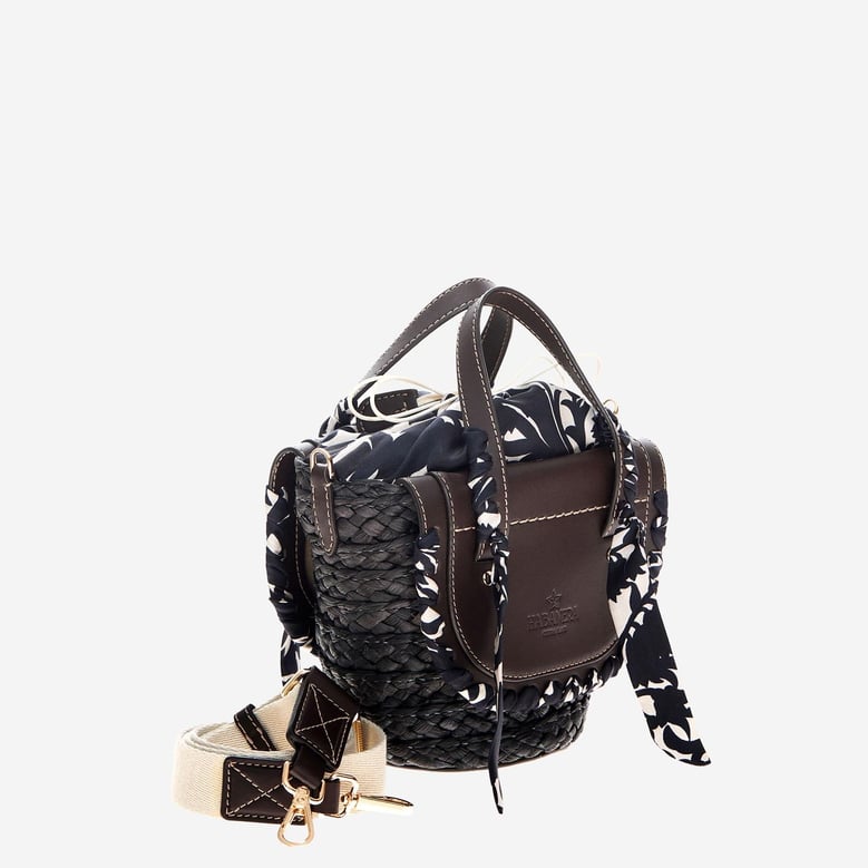 bag habanera leather and raffia by Selfnex