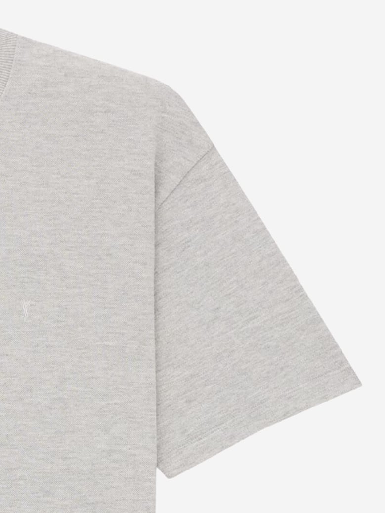 cotton piqué t-shirt with logo by Selfnex