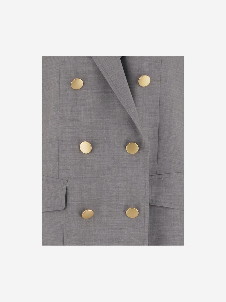 sleeveless double-breasted coat by Selfnex