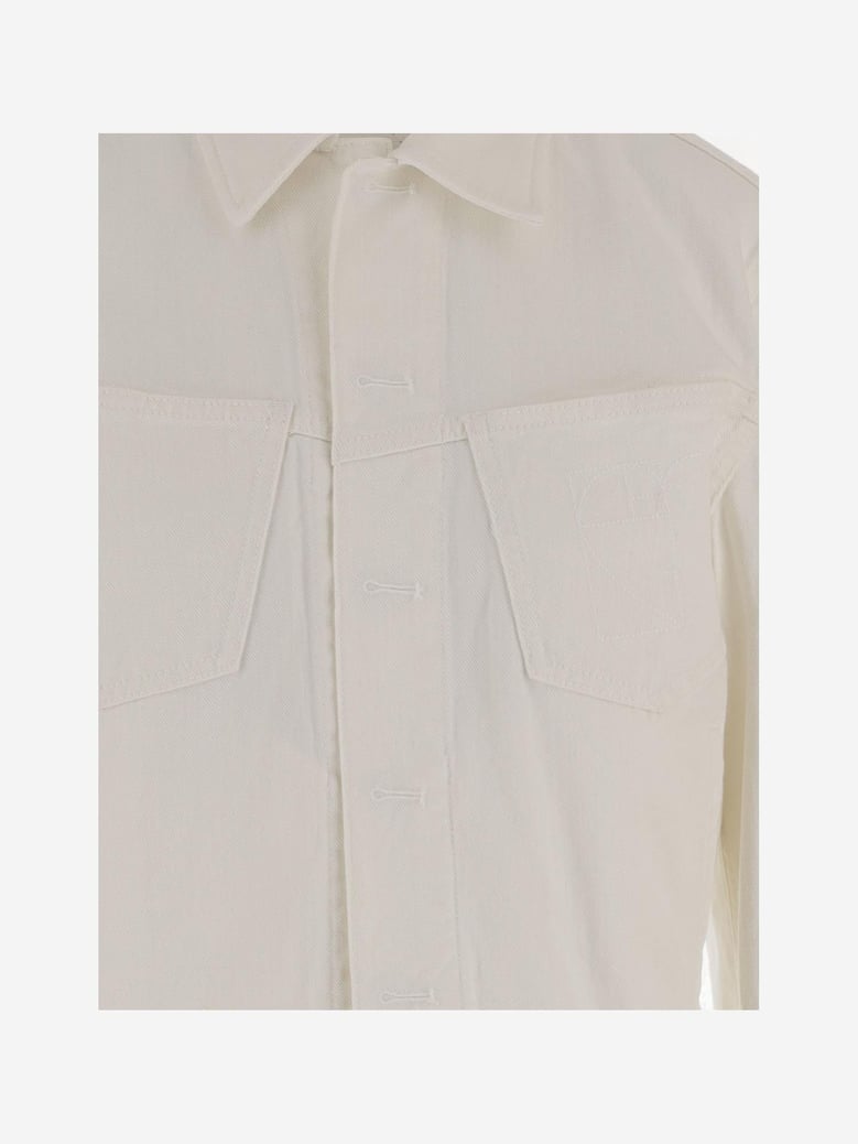 cotton jacket ivory by Selfnex