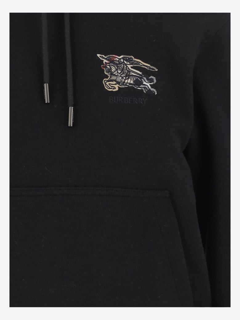 hooded cotton sweatshirt by Selfnex