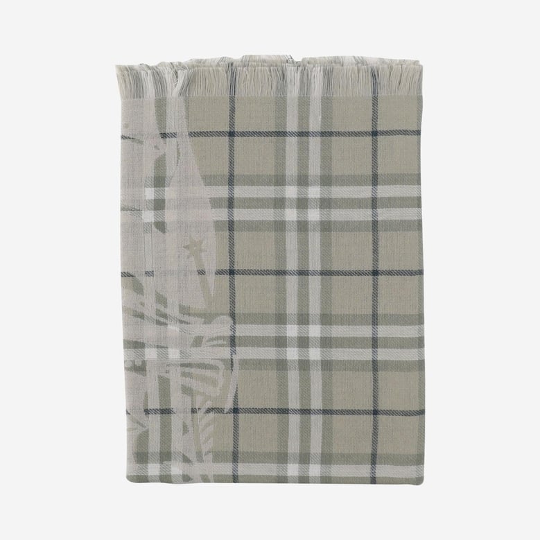 wool check scarf by Selfnex