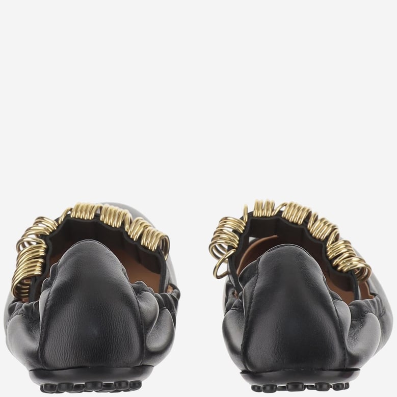 ballerina slippers nappa leather black by Selfnex