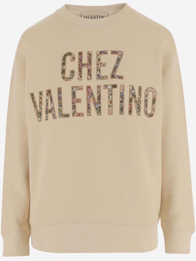 cotton sweatshirt with logo by Selfnex