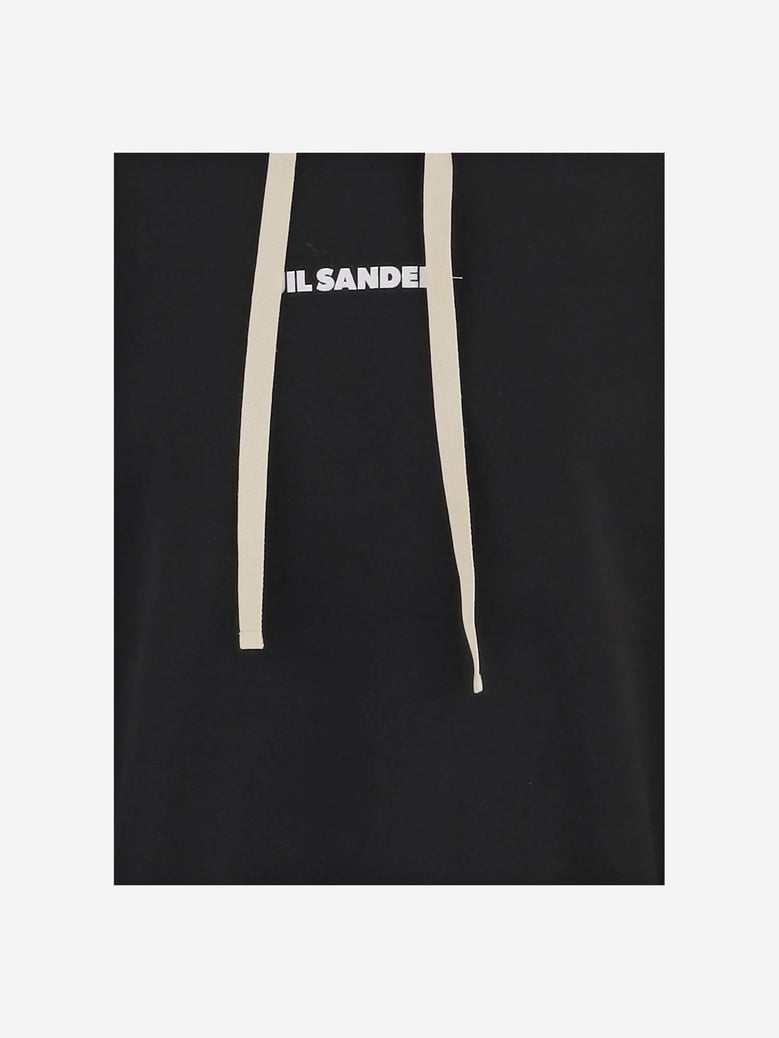 cotton sweatshirt with logo — black by Selfnex