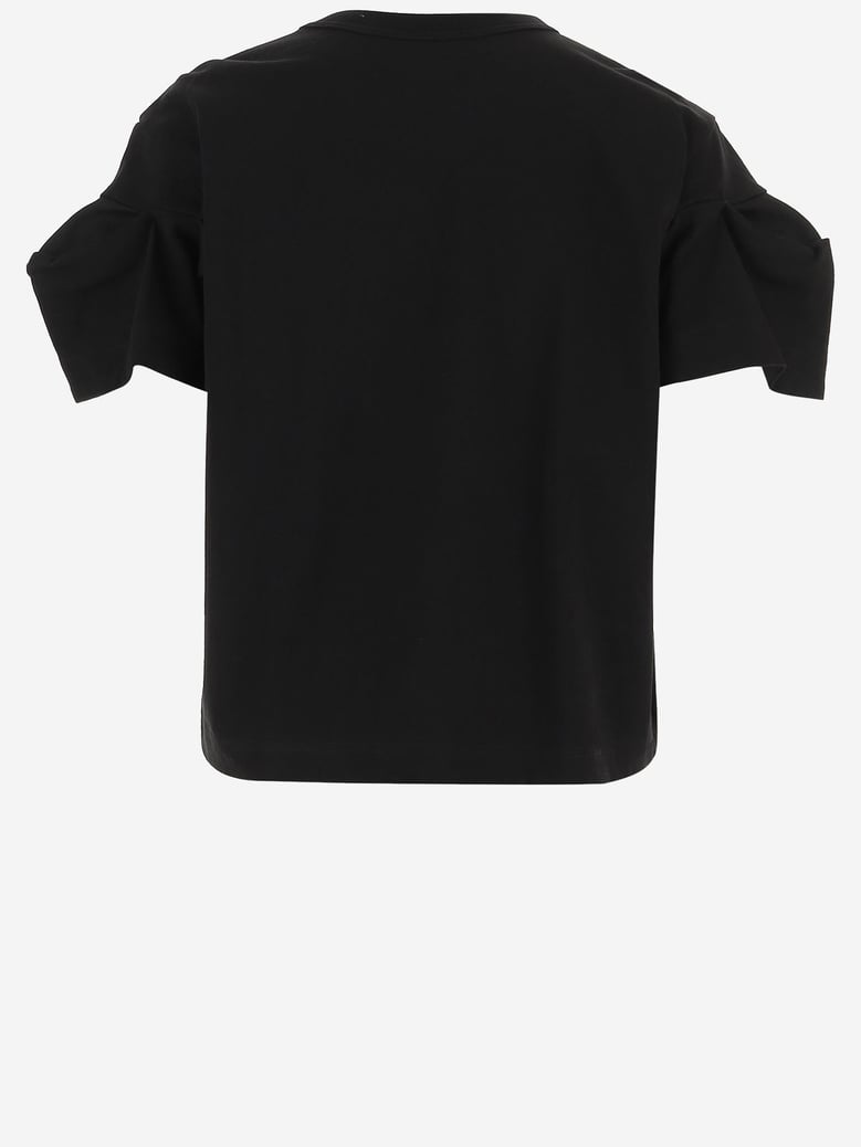 t-shirt double-sleeve cotton, black by Selfnex