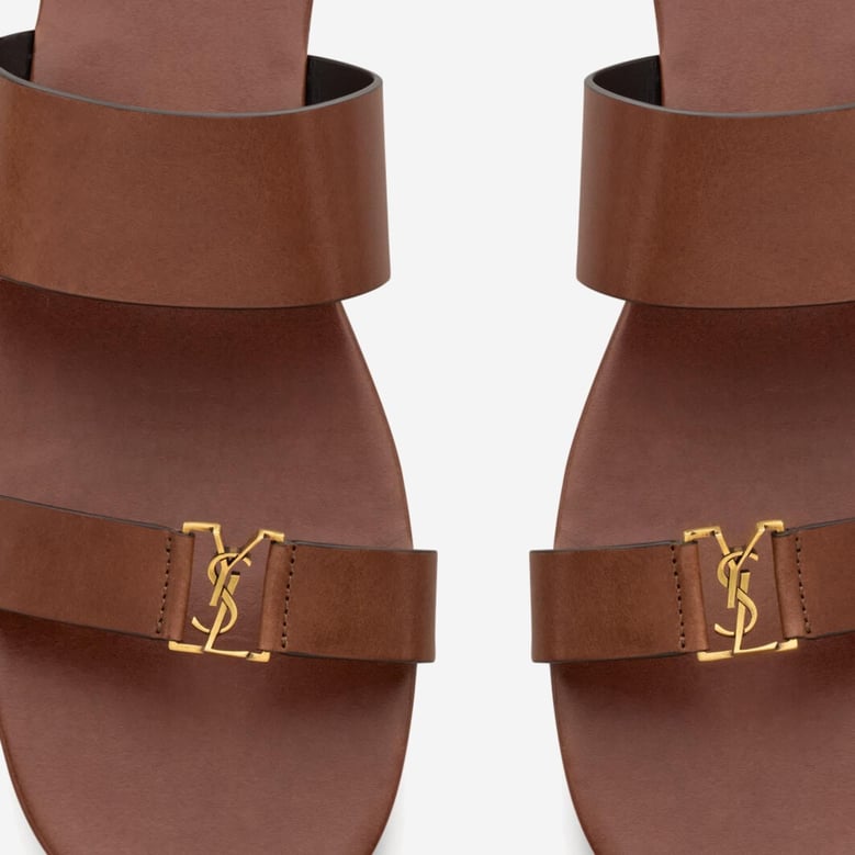 leather sandals babylone brown by Selfnex