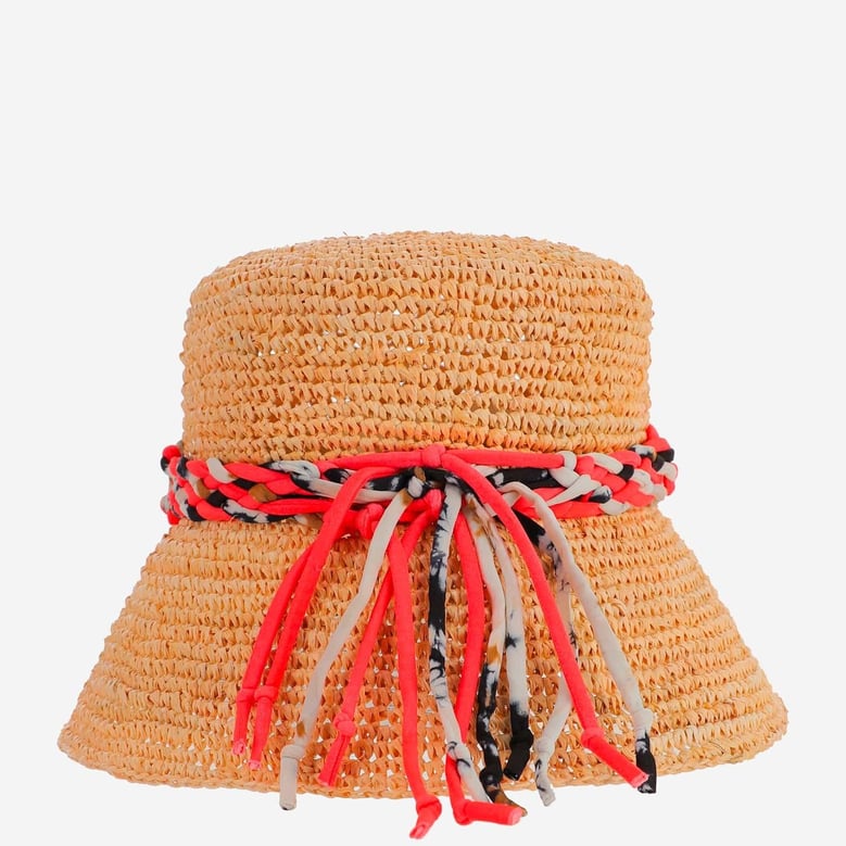 bucket hat axel raffia by Selfnex