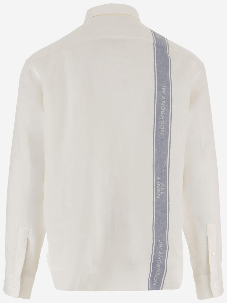 linen shirt with logo by Selfnex