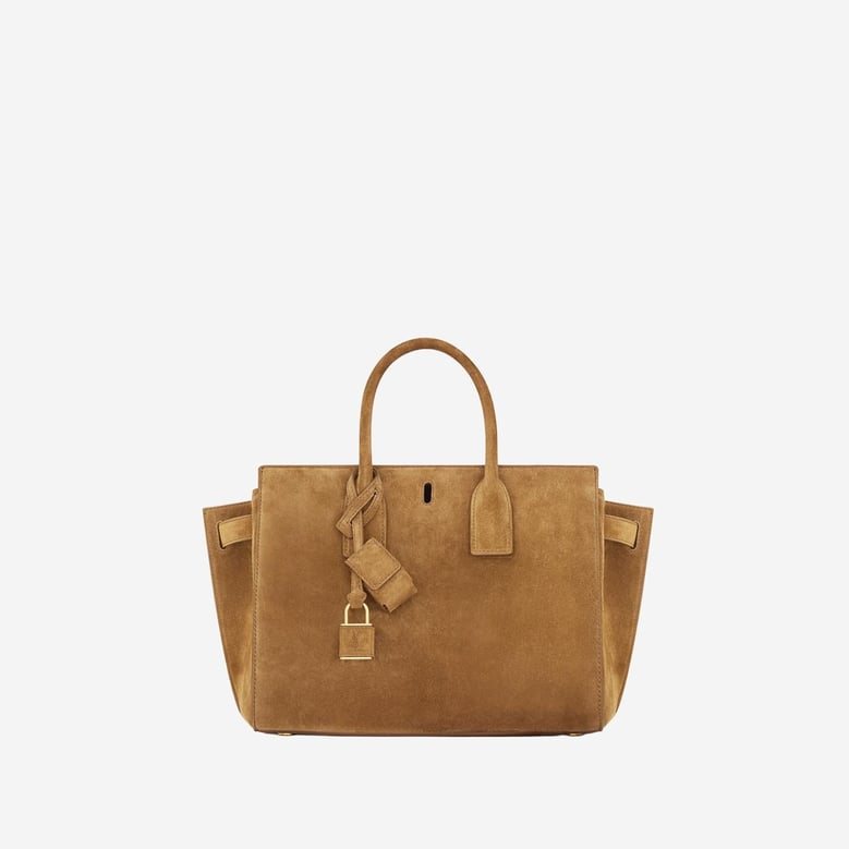 suede sac de jour bag by Selfnex