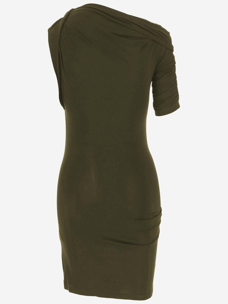draped mini dress by Selfnex