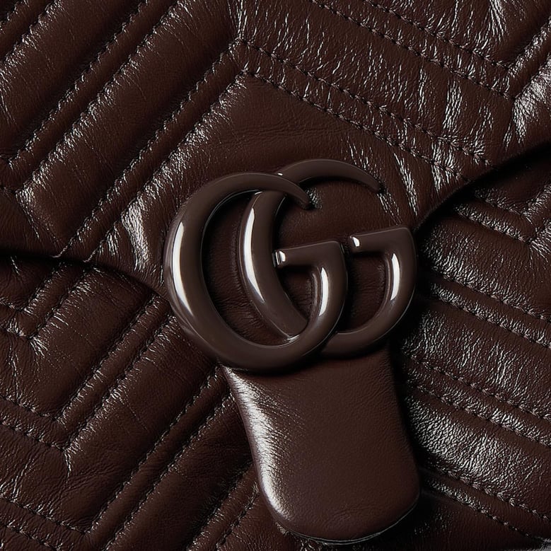marmont shoulder bag in brown calfskin by Selfnex