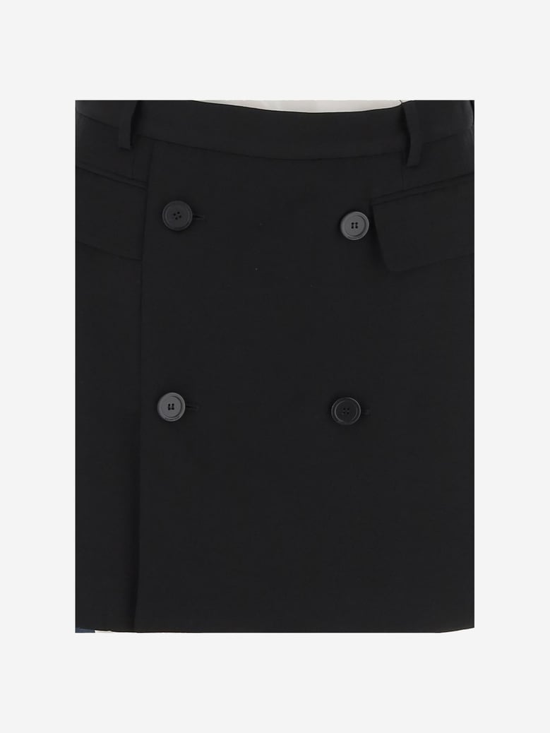 wool and viscose skirt by Selfnex