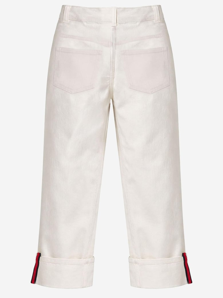 cotton denim jeans white by Selfnex