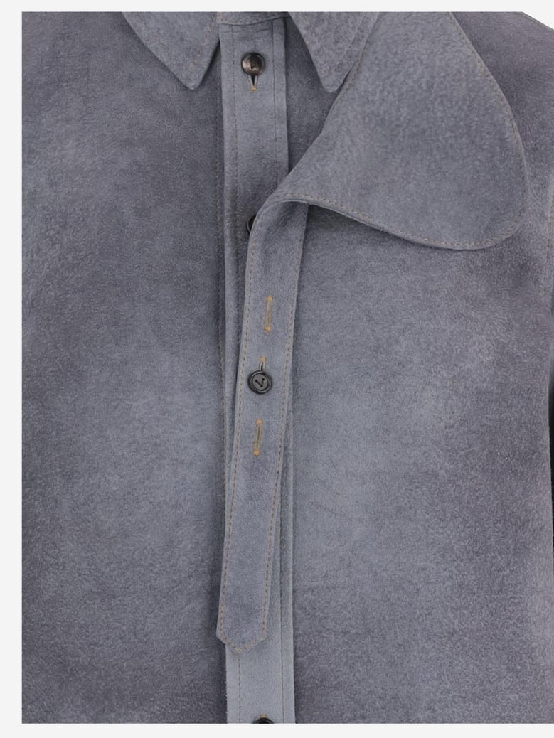 shirt in suede with graduated effect by Selfnex