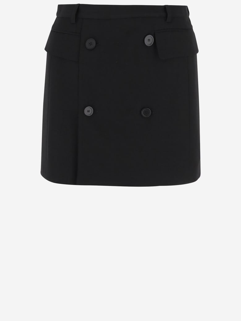 wool and viscose skirt by Selfnex