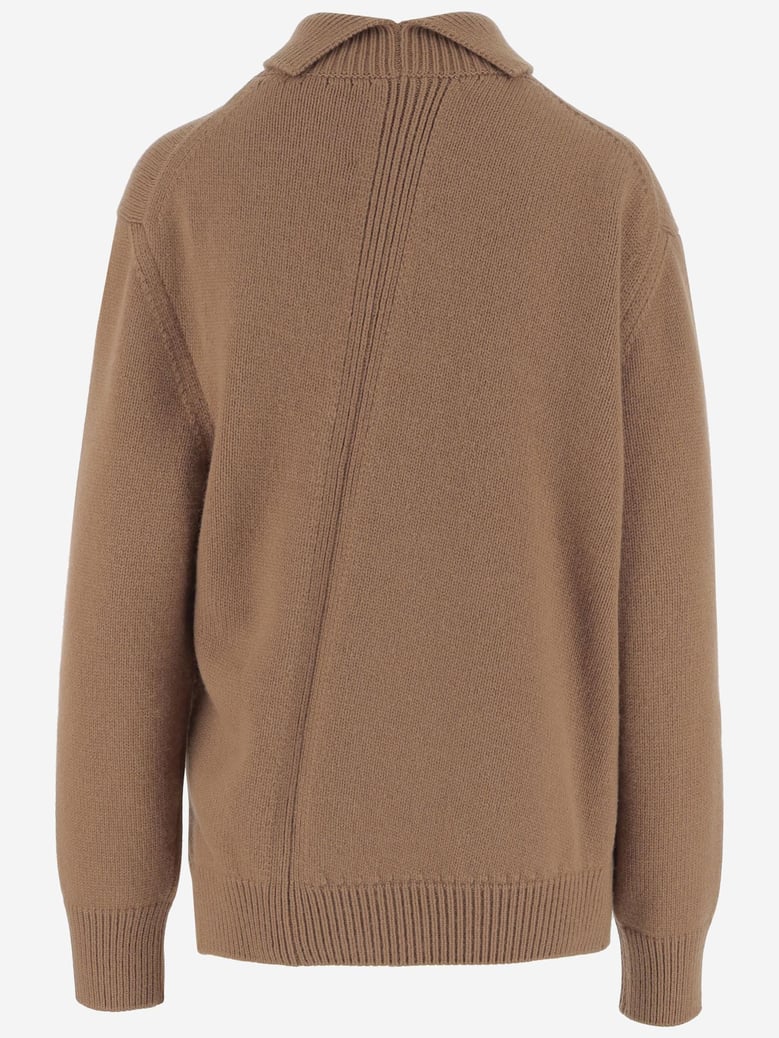 asymmetrical wool-blend sweater by Selfnex